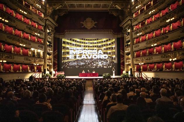 Milan, Teatro alla Scala Ceremony for the Enterprise and Work Award and the Enterprise Value Award of the Chamber of Commerce of Milan Monza Brianza Lodi with Carlo Sangalli, President of the Chamber of Commerce of Milan Monza Brianza Lodi and Diana Bianchedi, Vice President of Coni  Copyright: xFrancescoxEnriquezx xipa-agency.netx xFrancescoxEnriquezx IPA_Agency_IPA65419410