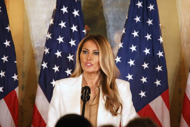 First Lady Melania Trump speaks during an event tittle Forms Fostering the Future Together: A Global Coalition First Lady of the United States Melania Trump speaks during an event titled Ways to Foster the Future Together: A Global Coalition at the Plaza Hotel in Manhattan, United States, on September 23, 2025. The event takes place in parallel with the United Nations General Assembly in New York, United States, on September 23, 2025. NEW YORK United States Copyright: xDeccioxSerranox originalFilename: serrano-notitle250923_npOme