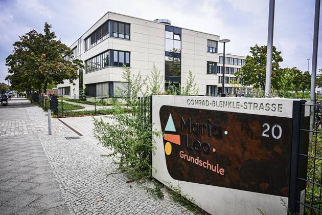 Maria-Leo-Grundschule ** NUR FÜR REDAKTIONELLE ZWECKE ** EDITORIAL USE ONLY **<p>Maria-Leo-Grundschule, Senatorin Katharina Günther-Wünsch (CDU) besucht die Schule, die den Deutschen Schulpreis 2025 gewonnen hat, fotografiert am 01. Oktober2025 in Berlin. Berlin Berlin Berlin Copyright: MaurizioxGambarini