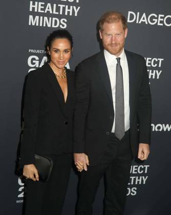 October 9, 2025, New York, New York, USA: MEGHAN MARKLE, Duchess of Sussex and PRINCE HARRY, Duke of Sussex seen at the 3rd Annual World Mental Health Day Gala held at Spring Studios. New York USA - ZUMAk03_ 20251009_zaf_k03_064 Copyright: xNancyxKaszermanx