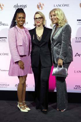 Aminata Belli, Susanna Riethmüller und Astrid Bleeker-Hellwig bei der 2. Verleihung des Brigitte Award 2025 in der Bertelsmann Hauptstadtrepräsentanz. Berlin, 09.10.2025