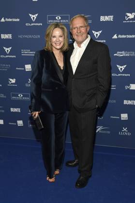 Ann-Kathrin Kramer und Harald Krassnitzer bei der Verleihung des Deutschen Schauspielpreises 2025 im Hotel Pullman Berlin Schweizerhof. Berlin, 09.10.2025