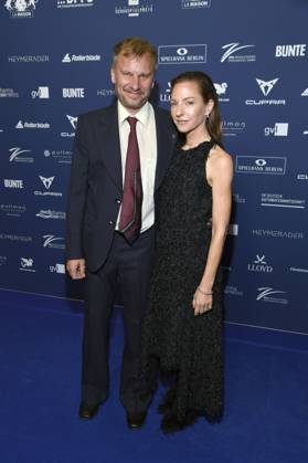 Robert Stadlober und Katharina Schüttler bei der Verleihung des Deutschen Schauspielpreises 2025 im Hotel Pullman Berlin Schweizerhof. Berlin, 09.10.2025