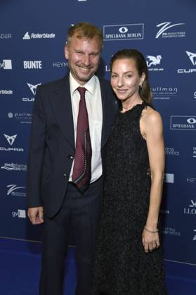 Robert Stadlober und Katharina Schüttler bei der Verleihung des Deutschen Schauspielpreises 2025 im Hotel Pullman Berlin Schweizerhof. Berlin, 09.10.2025