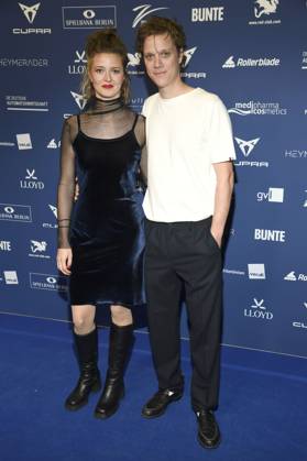 Linda Blümchen und Simon Steinhorst bei der Verleihung des Deutschen Schauspielpreises 2025 im Hotel Pullman Berlin Schweizerhof. Berlin, 09.10.2025