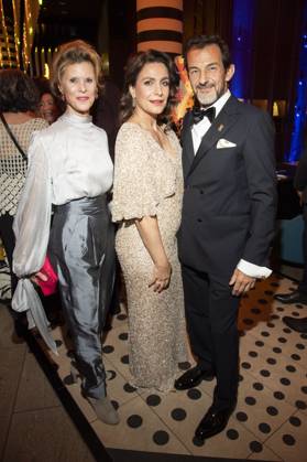 Leslie Malton, Nadine Heidenreich und Hans-Werner Meyer bei der Verleihung des Deutschen Schauspielpreises 2025 im Hotel Pullman Berlin Schweizerhof. Berlin, 09.10.2025