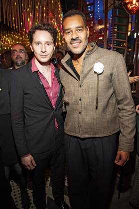 Jonathan Berlin und Michael Klammer bei der Verleihung des Deutschen Schauspielpreises 2025 im Hotel Pullman Berlin Schweizerhof. Berlin, 09.10.2025