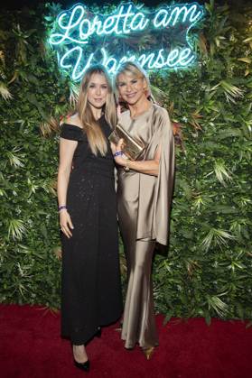 Nina Ensmann und Barbara Klein bei der Verleihung des Deutschen Schauspielpreises 2025 im Hotel Pullman Berlin Schweizerhof. Berlin, 09.10.2025