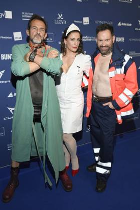 Hans-Werner Meyer, Nadine Heidenreich und Christian Senger bei der Verleihung des Deutschen Schauspielpreises 2025 im Hotel Pullman Berlin Schweizerhof. Berlin, 09.10.2025