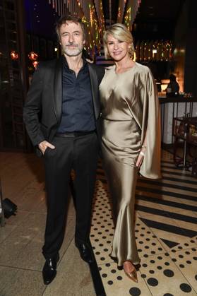Guido Broscheit und Barbara Klein bei der Verleihung des Deutschen Schauspielpreises 2025 im Hotel Pullman Berlin Schweizerhof. Berlin, 09.10.2025
