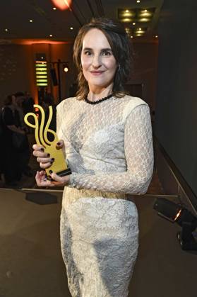 Jennifer Sabel bei der Verleihung des Deutschen Schauspielpreises 2025 im Hotel Pullman Berlin Schweizerhof. Berlin, 09.10.2025
