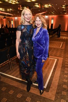 Katja Weitzenböck und Marion Kracht bei der Verleihung des Deutschen Schauspielpreises 2025 im Hotel Pullman Berlin Schweizerhof. Berlin, 09.10.2025