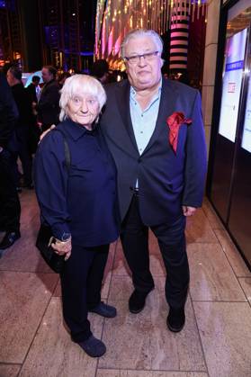 Carmen-Maja Antoni und Bernd Stegemann bei der Verleihung des Deutschen Schauspielpreises 2025 im Hotel Pullman Berlin Schweizerhof. Berlin, 09.10.2025