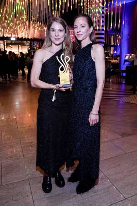 Lea Ruckpaul und Katharina Schüttler bei der Verleihung des Deutschen Schauspielpreises 2025 im Hotel Pullman Berlin Schweizerhof. Berlin, 09.10.2025