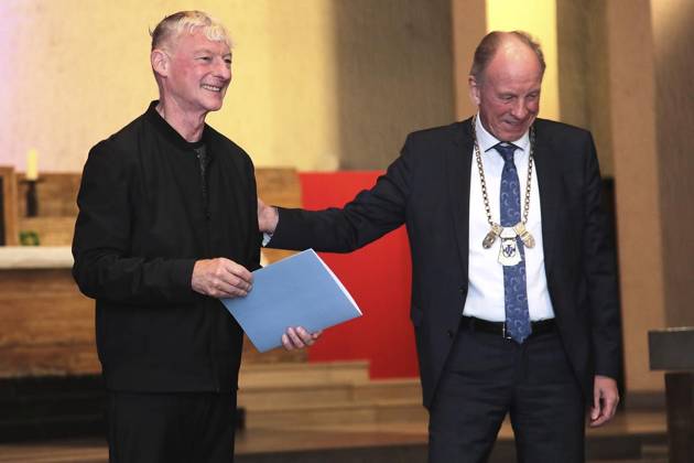 Kulturpreis Bottrop: Preisverleihung in der Herz Jesu in Bottrop ** NUR FÜR REDAKTIONELLE ZWECKE ** EDITORIAL USE ONLY **<p>Kulturpreis Bottrop: Preisverleihung an Gerd-Heinz Stevens am Freitag den 10. Oktober 2025 in der Herz Jesu in Bottrop Foto : Frank Oppitz FUNKE Foto Services< p> Kultur, Kunst, Unterhaltung Deutschland NRW Bottrop Copyright: FrankxOppitz