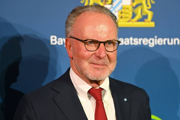 Karl Heinz RUMMENIGGE, (ehemaliger Vorstandsvorsitzender FC Bayern Muenchen), Einzelbild,angeschnittenes Einzelmotiv,Portraet,Portrait,Porträt. Bayerischer Sportpreis 2025 in der BMW Welt, Roter Teppich,Red Carpet am 11.10.2025