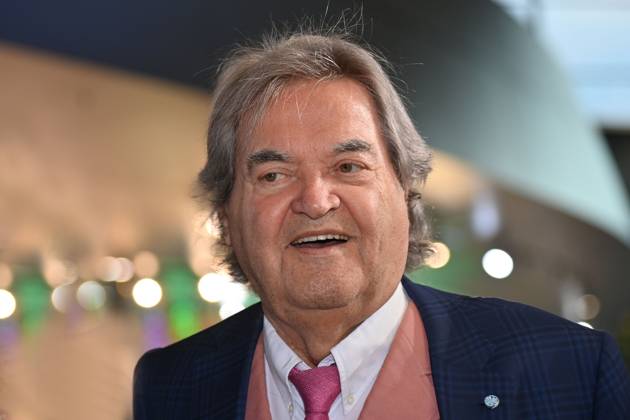 Helmut MARKWORT, Einzelbild,angeschnittenes Einzelmotiv,Portraet,Portrait,Porträt. Bayerischer Sportpreis 2025 in der BMW Welt, Roter Teppich,Red Carpet am 11.10.2025