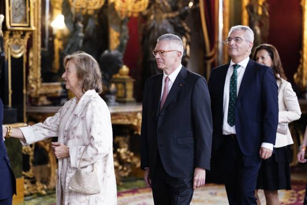 The King and Queen, the Princess of Asturias and the Infanta Sofia preside over a reception at the Royal Palace for the National Day of the National Holiday King Felipe and Queen Letizia, Princess Leonor and Infanta Sofia during the reception on the occasion of the National Holiday, at the Royal Palace, on October 12, 2025, in Madrid Spain The event is presided over by the King and Queen, the Princess of Asturias and the Infanta Sofia after the solemn act of homage to the National Flag and the military parade that has been held in the Plaza de Cánovas del Castillo The commemoration of the National Holiday aims to solemnly remember moments of collective history that are part of the common historical, cultural and social heritage, assumed as Copyright: xA.xPÃ rezxMecax 7023091