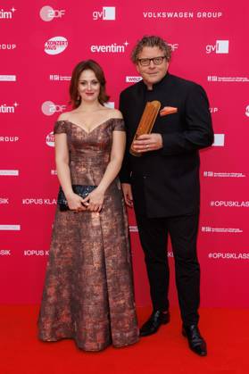 Award - Deutscher Filmpreis 2024 Sophie Gordeladze und Marcus Bosch beim Opus Klassik 2025 im Konzerthaus am Gendarmenmarkt am 12.10.2025 in Berlin. Copyright: xEventpressxKochanx