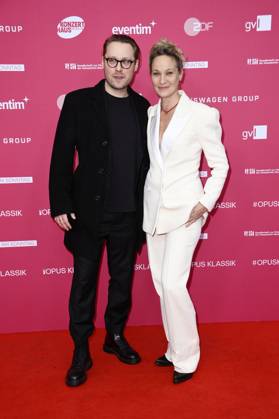 Jeanette Hain mit Sohn Jonas Hain bei der Verleihung des Opus Klassik 2025 im Konzerthaus am Gendarmenmarkt. Berlin, 12.10.2025