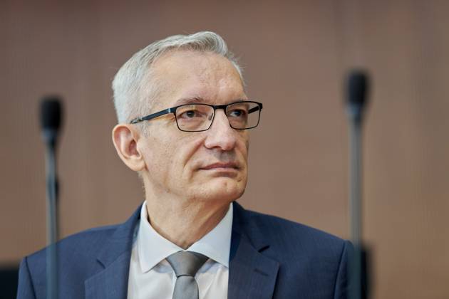 Anhörung Geheimdienste - Martin Jäger EUR, Deutschland, Berlin, 08.10.2025: Martin Jäger, Präsident des Bundesnachrichtendienstes. Anhörung der Präsidenten der Nachrichtendienste des Bundes.