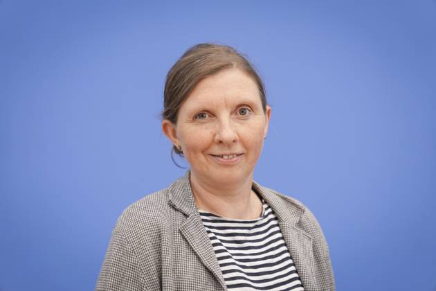 Bundespressekonferenz, Jahresbericht 2024 des Petitionsausschusses Corinna Rueffer (Obfrau von BUENDNIS 90-DIE GRUENEN) im Portrait bei der Vorstellung des Jahresberichts 2024 des Petitionsausschusses in der Bundespressekonferenz, Berlin, 15.10.2025 Berlin Berlin Deutschland