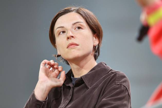 Frankfurt Main, Hessen, Deutschland, 15.10.2025: Messe: Frankfurter Buchmesse 2025: Dorothee Elmiger, Gewinnerin Deutscher Buchpreis Copyright: xdtsxNachrichtenagenturx dts_88091