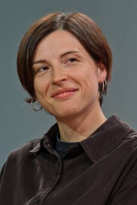 15.10.2025, Frankfurt am Main, DEU, Frankfurter Buchmesse. Dorothee Elminger, Traegerin des Deutschen Buchpreises im Interview bei der ARD