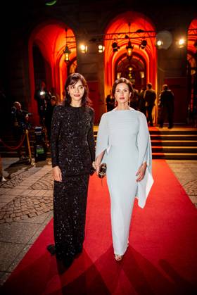 17.20.2025 xesx Frankfurt am Main, Alte Oper Hessische Film- und Kinopreis 2025 Schauspielerinnen Pegah Ferydoni und Melika Foroutan