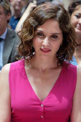 The president of the Community of Madrid, Isabel Diaz Ayuso, in Madrid, Spain - 06 Jul 2022 July 6, 2022, Madrid, Spain: The president of the Community of Madrid Isabel Diaz Ayuso, seen at the presentation of the second edition of Hispanidad 2022, at the Real Casa de Correos in Madrid. Hispanidad 2022 is organized by the Spanish Office of the autonomous Executive and focuses on the culture around the common language spoken by 600 million people around the world. Copyright: xAtilanoxGarciax