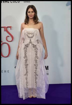 . 19 10 2025. London, United Kingdom. Felicity Jones arriving at the premiere of 100 Nights of Hero on the closing night of the London Film Festival. xStephenxLockx xi-Imagesx IIM-26313-0032