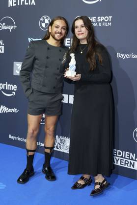Ricardo Simonetti und Tara-Louise Wittwer bei der Verleihung vom Blauer Panther - TV & Streaming Award 2025 in der BMW Welt. München, 22.10.2025