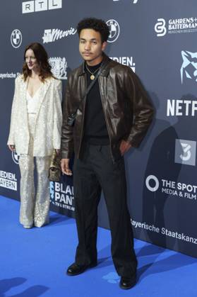Lavinia Wilson und Joshua Kantara bei der Verleihung vom Blauer Panther - TV & Streaming Award 2025 in der BMW Welt. München, 22.10.2025