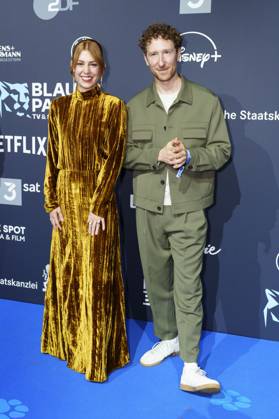 Eva Schulz und Louis Klamroth bei der Verleihung vom Blauer Panther - TV & Streaming Award 2025 in der BMW Welt. München, 22.10.2025