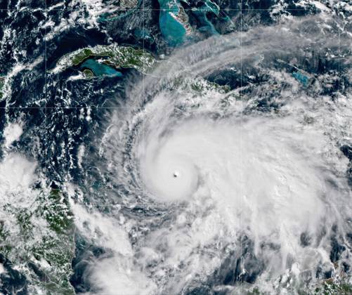 October 27, 2025, Caribbean Sea, Jamaica: The NOAA NESDIS GOES-19 satellite image showing Hurricane Melissa, a category 5 storm approaching the southern coast of Jamaica at 1900 GMT, October 27, 2025 in the Caribbean Sea. Melissa is packing winds of 175-mph and will be the strongest storm to ever hit Jamaica. Caribbean Sea Jamaica - ZUMAp138 20251027_zaa_p138_004 Copyright: xGoes-19 Cira Noaax