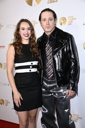 Alexis Freidinger und Timo Jacobs bei der 67. Verleihung vom Ernst-Lubitsch-Preis 2025 im Kino Babylon. Berlin, 29.10.2025