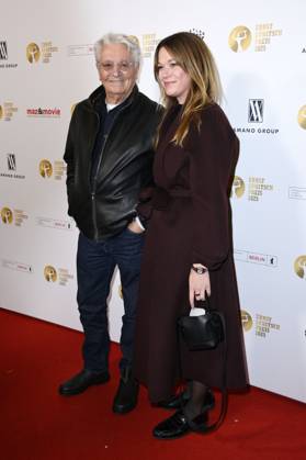 Henry Hübchen mit Tochter Nora Hübchen bei der 67. Verleihung vom Ernst-Lubitsch-Preis 2025 im Kino Babylon. Berlin, 29.10.2025