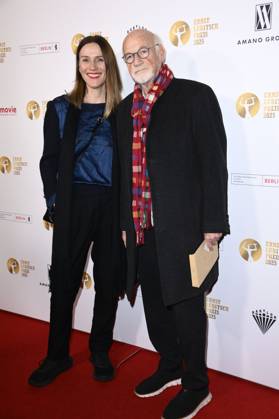 Bettina Lamprecht und Dietrich Hollinderbäumer bei der 67. Verleihung vom Ernst-Lubitsch-Preis 2025 im Kino Babylon. Berlin, 29.10.2025