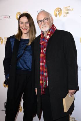 Bettina Lamprecht und Dietrich Hollinderbäumer bei der 67. Verleihung vom Ernst-Lubitsch-Preis 2025 im Kino Babylon. Berlin, 29.10.2025