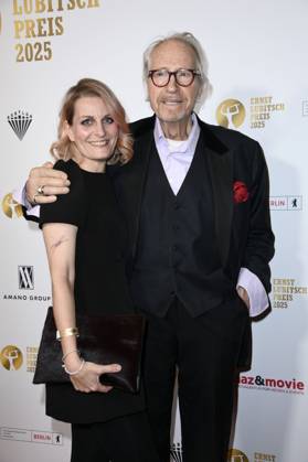 Reiner Schöne mit Ehefrau Anja Drendel bei der 67. Verleihung vom Ernst-Lubitsch-Preis 2025 im Kino Babylon. Berlin, 29.10.2025