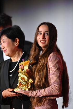Palestine 36 honored with the Tokyo Grand Prix at TIFF 2025 TOKYO, JAPAN - NOVEMBER 5 : Actress Wardi Eilaboun receives the trophy to Palestinian filmmaker Annemarie Jacir’s film Palestine 36 which won the Tokyo Grand Prix and the Governor of Tokyo Award at the 38th Tokyo International Film Festival, in Tokyo, Japan, on November 5, 2025. Set in Palestine under British rule in 1936, Palestine 36 portrays the uprising of Palestinian Arabs against colonial and Zionist forces, exploring the roots of national identity and resistance. Jacir, one of the leading voices in Arab cinema, was recognized for her bold and humanistic storytelling. David Mareuil Anadolu Tokyo Japan. Editorial use only. Please get in touch for any other usage.  Copyright: x2025xAnadoluxDavidxMareuilx