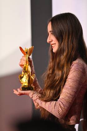 Palestine 36 honored with the Tokyo Grand Prix at TIFF 2025 TOKYO, JAPAN - NOVEMBER 5 : Actress Wardi Eilaboun receives the trophy to Palestinian filmmaker Annemarie Jacir’s film Palestine 36 which won the Tokyo Grand Prix and the Governor of Tokyo Award at the 38th Tokyo International Film Festival, in Tokyo, Japan, on November 5, 2025. Set in Palestine under British rule in 1936, Palestine 36 portrays the uprising of Palestinian Arabs against colonial and Zionist forces, exploring the roots of national identity and resistance. Jacir, one of the leading voices in Arab cinema, was recognized for her bold and humanistic storytelling. David Mareuil Anadolu Tokyo Japan. Editorial use only. Please get in touch for any other usage.  Copyright: x2025xAnadoluxDavidxMareuilx