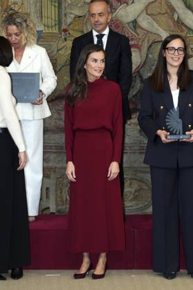 Spanish Queen Letizia attending Innovacion y Diseno awards in Madrid on Thursday, 6 November 2025. Cordon Press 