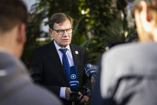 Johann Wadephul (CDU), Bundesaussenminister, aufgenommen im Rahmen eines Pressestatements im Rahmen seiner Reise nach Kolumbien und Teilnahme am Lateinamerika-EU Gipfeltreffen, aufgenommen in Santa Marta, 09.11.2025. Fotografiert im Auftrag des Auswaertigen Amtes. Santa Marta Deutschland Copyright: xAmreixSchulz AAx