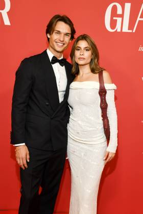 abb GlamourWomen- Arne-Carlos Böttcher Noettcher und Viviana zu Gast auf dem roten Teppich bei den 3. GLAMOUR WOMEN OF THE YEAR AWARD im The Ritz Carlton Hotel Berlin am 14.11.2025 in Berlin Berlin Deutschland