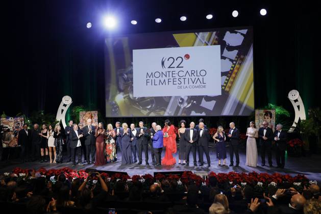 22nd Monte Carlo Film Festival - Awards Gala Night All the winners pose on the stage during the awards gala night held at Grimaldi Forum during 22nd Monte Carlo Film Festival on November 15, 2025 in Monte Carlo, Monaco. Photo Marco Piovanotto ABACAPRESS.COM Monte Carlo Monaco  Copyright: xPiovanottoxMarco ABACAx