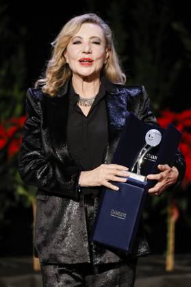 22nd Monte Carlo Film Festival - Awards Gala Night Iaia Forte receives the Career Award during the awards gala night held at Grimaldi Forum during 22nd Monte Carlo Film Festival on November 15, 2025 in Monte Carlo, Monaco. Photo Marco Piovanotto ABACAPRESS.COM Monte Carlo Monaco  Copyright: xPiovanottoxMarco ABACAx