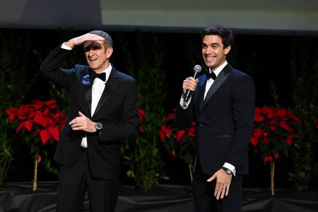 Monte Carlo, 22nd Monte Carlo Film Festival De La Comédie. Awards Ceremony. Pictured: Gabriele Greggio, Ezio Greggio  Copyright: xManuelexMangiarottix xipa-agency.netx xComix xMangiarottix IPA_Agency_IPA68017861
