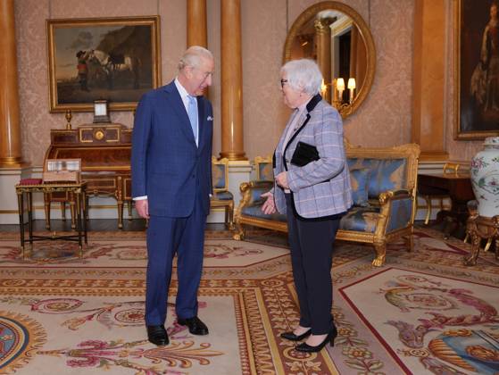 Audience at Buckingham Palace King Charles III during an audience with Louise Imbeault, Lieutenant-Governor of New Brunswick, at Buckingham Palace, London. Picture date: Wednesday November 19, 2025., Credit:Yui Mok Avalon UK, London Copyright: xYuixMokx xAvalonx 1053356838