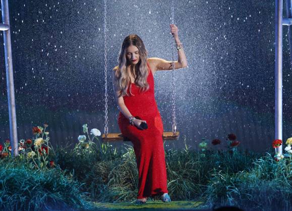 Kelsea Ballerini performs at the 59th CMA Awards at the Bridgestone Arena in Nashville, Tennessee, on Wednesday, November 19, 2025.  NAS202511192022 JOHNxANGELILLO